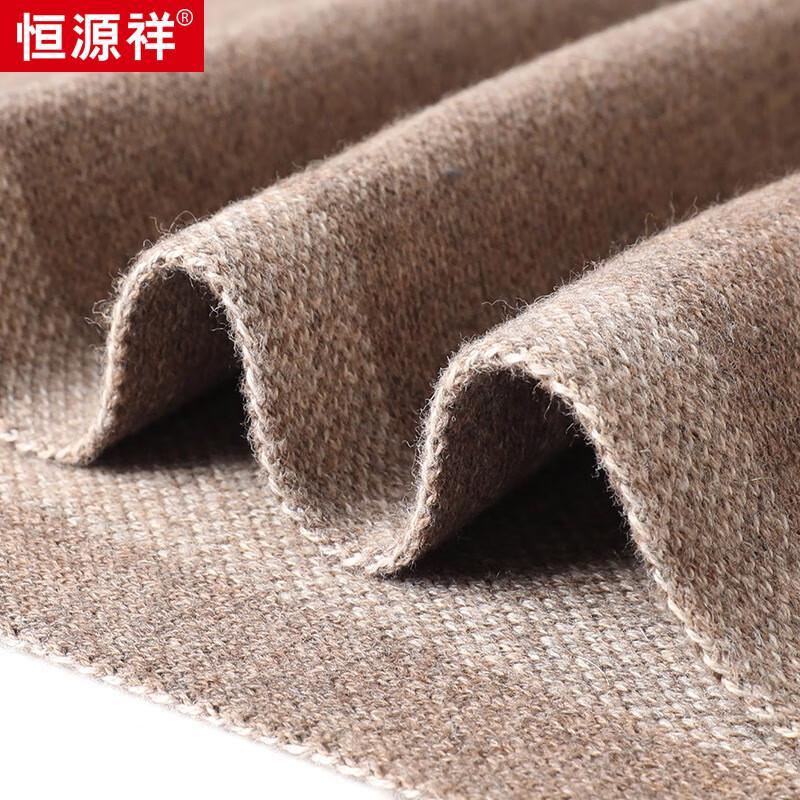 Hengyuanxiang Unisex Plaid Cashmere Blend Scarf