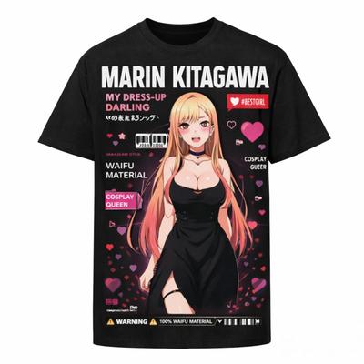 Anime Waifu Cosplay Girl Graphic T-and Kids Tshirt Aesthetic Streetwear Tee Unisex