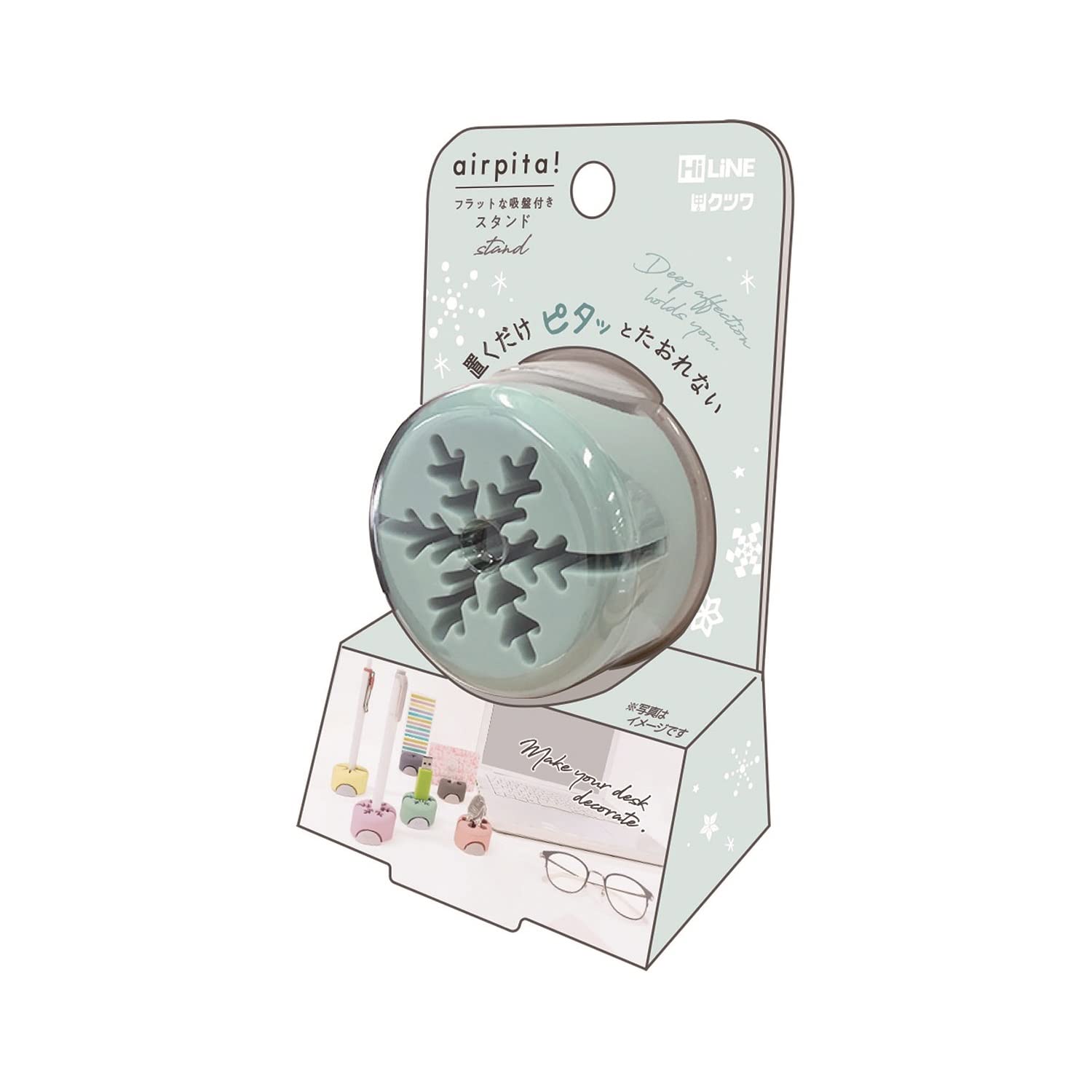 Kutsuwa Air Pita Stand Pen AK059MT Stand, Mint, мятный