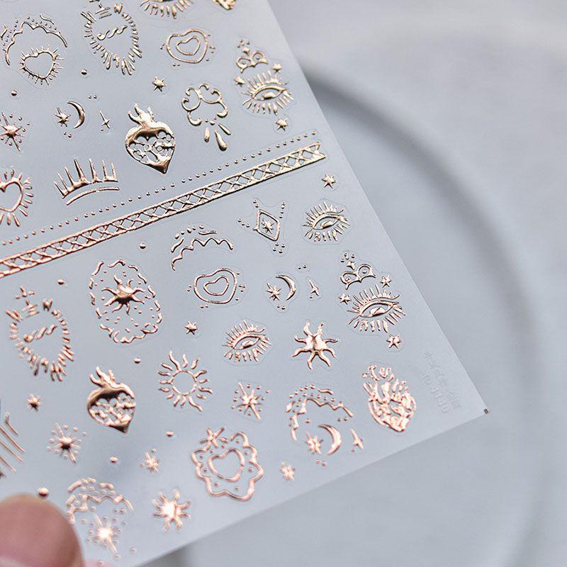 

Bronzing Exotic Bohemia Nail Stickers Rose Gold Exotic 4140