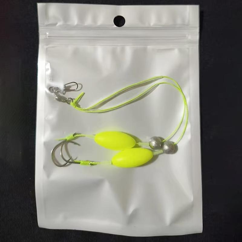 Anti Bottom Double Hook Fishing Rig Auto Reverse Design High Catch Rate Sharp Hook for Bass Carp Trout Fishing Targets