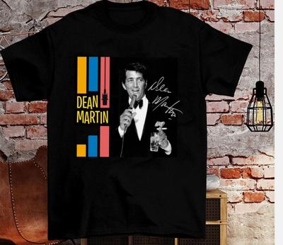 Dean Martin Signatur Geschenk für Fan Schwarz Alle Größen Baumwollshirt