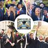 Congratulations Graduation Decor Graduate Party Decoration Prop Ceremony Background Congratulations Photo Booth Backdrop Party