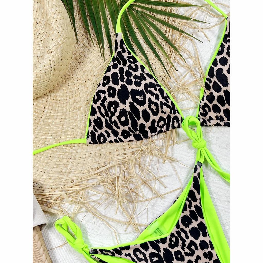 Micro Bikini Brazilian Thong Bikinis Set Women Swimsuit Leopard Female Swimwear Sexy Biquini Swimming Suit Beachwear Bikini KTY