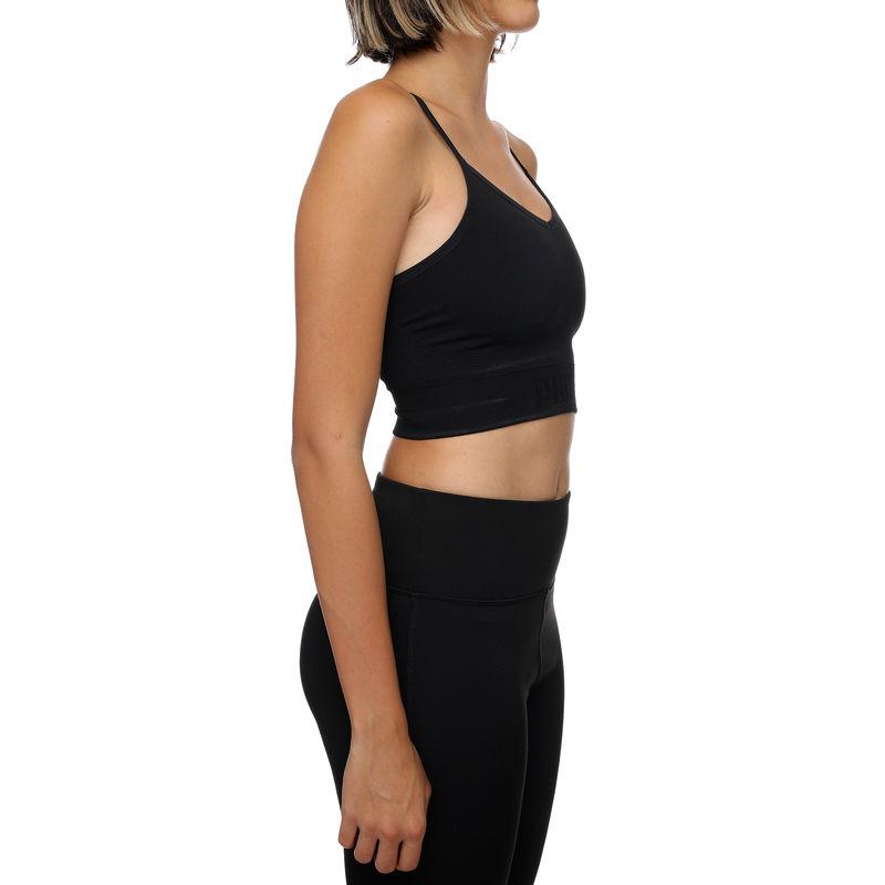 Puma Solid Low Support Yoga Training Sports Bra Women Underwear Black 848083-01