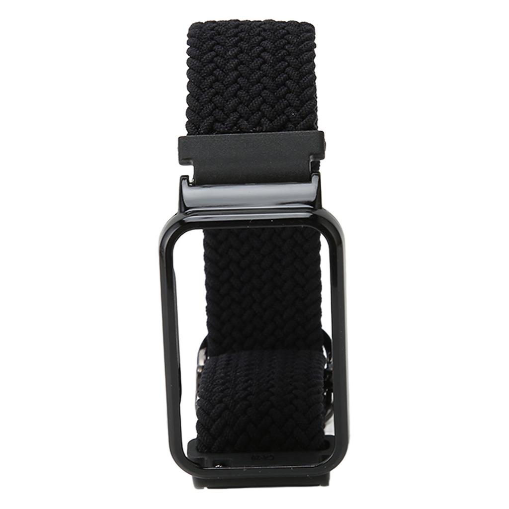 Braided Loop Strap for Mi Band 7 Pro Adjustable Elastic Nylon Loop Wristband with Protective Frame