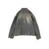 Men's High-End Heavyweight Deconstructed Denim Stand-Up Collar Jacket - Trendy American Retro PUNK Style