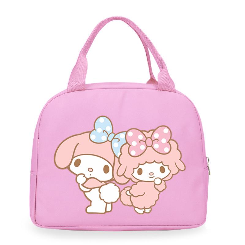 Melody cute cartoon print student lunch bag high value work commute leisure handbag