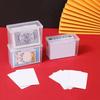 Transparent Empty Card Storage Box Plastic Playing Card Case Holder Snaps Closed Jewelry Dustproof Storage Box