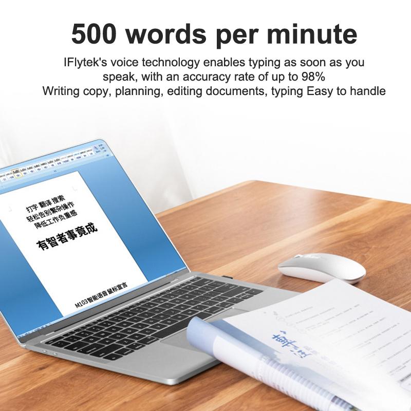 Ai Translation 2.4G Wireless Mouse For Laptop Computer Pc For Macbook Rechargeable Artificial Intelligent Mice Voice Control