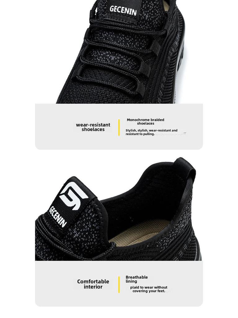 Sicherheitsschuhe für Herren: Leicht, Atmungsaktiv, Abriebfest, Stoßfest, Durchstichfest Elektriker Isolierschuhe, Sicherheitskontrollfreundlich