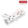 Aluminium Splitter 1/2" Pt Thread Port 2 3 4 5 6 7 8 9 10 Way 1/4 Pneumatic Air Manifold Distributor Connector