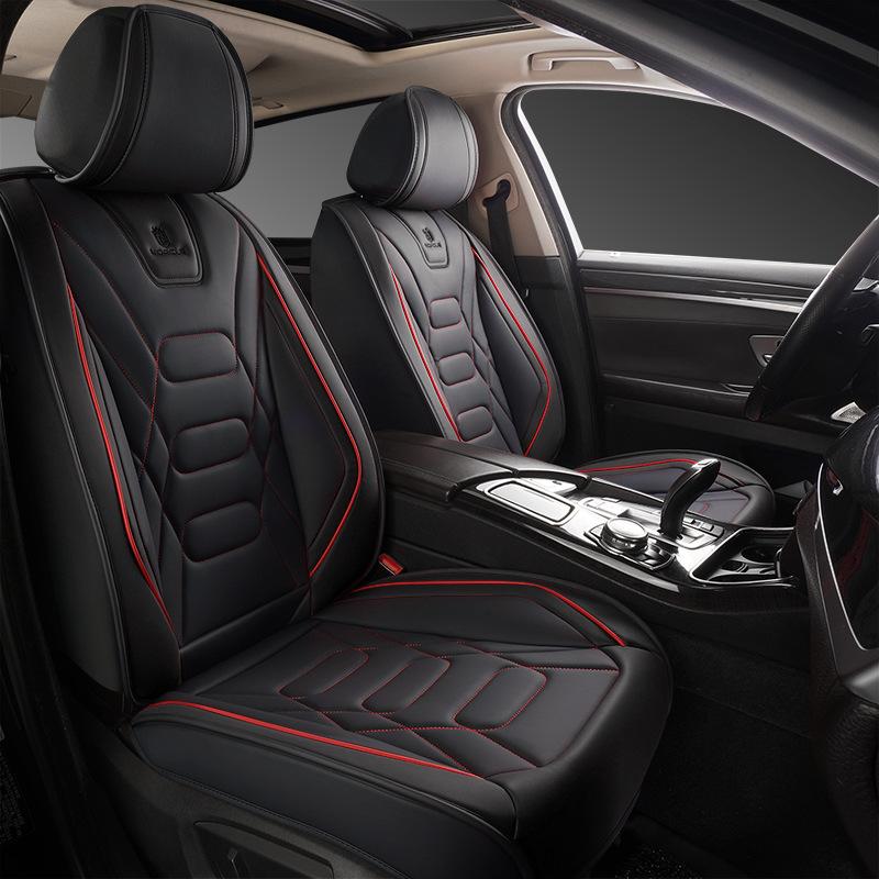 1 ks Univerzální PU kožený potah předního sedadla Odolný a prodyšný polštář Vodotěsný Ochranný polštář Potah autosedadla