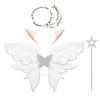 4Pcs Party Dress Up Butterfly Fairy Wings Set Lightweight Dress Up Wings  Women Girls