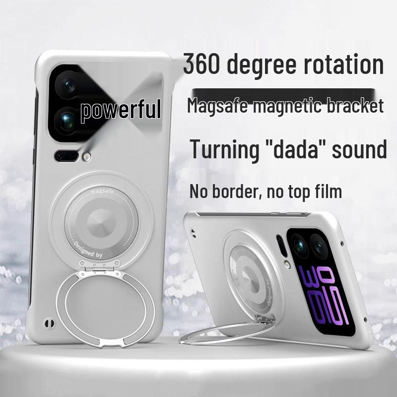 Custodia per Telefono con Supporto Rotante Magnetico per Xiaomi 17 Pro Max - Design Premium Senza Bordi per Uomo