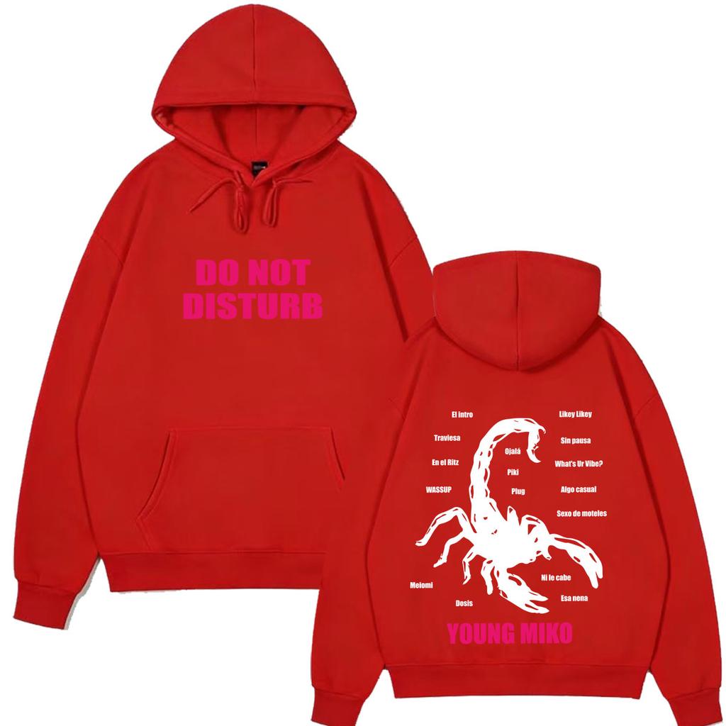 Singer Young Miko Do Not Disturb Album Tour 2026 Hoodie Unisex Fashion Hip Hop Pullover Long-sleeved Loose Casual Sweatshirts