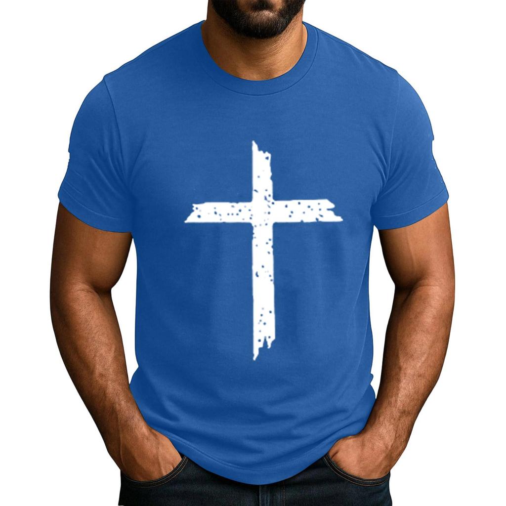 Beliebtes Herren T-Shirt mit Aufdruck, Rundhals, Kurzarm