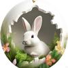 Easter Bunny Pendant Day Hanging Sign Acrylic DIY ,Easter Wreath Decoration for Party