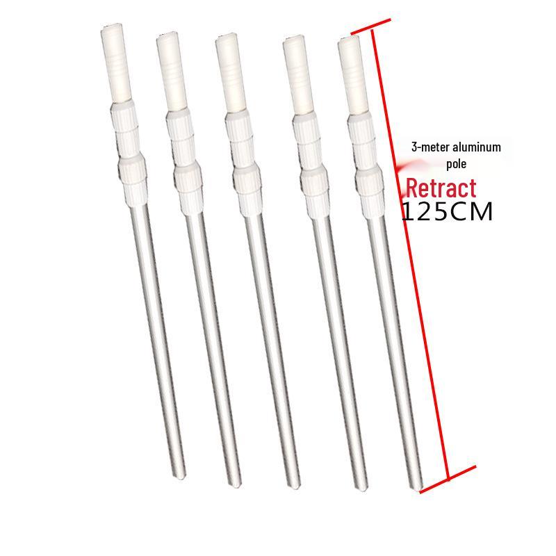 Aluminium Pool- & Teichkescher zum Entfernen von Blättern - Verdickt, verschlüsselt zur Tief- & Flachwasserreinigung