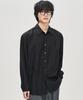 PRAIRIE Loose Fit Herringbone Stripe Shirt (Black)