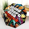 Urban Chaos Crime Folding Umbrella Suitable for All Seasons Durable Gift Outdoor Umbrella