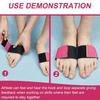 Gymnastics Toe Trainer Bands Comfortable Portable Dance Practice Ankle Strap for Back Handspring Tumbling Training 2pcs Rose Red