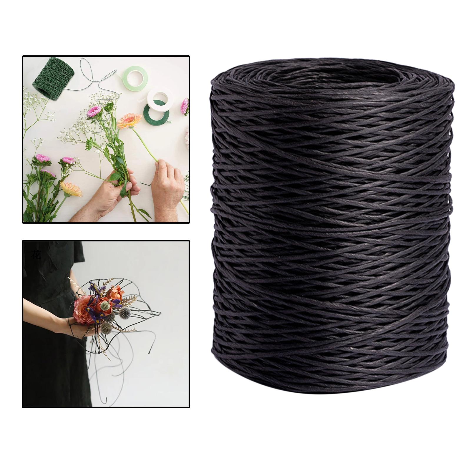 

Floral Wire Vine Wrapping Strong Paper Iron Bind Wire for Artificial Flowers Rustic Craft DIY Projects чёрный