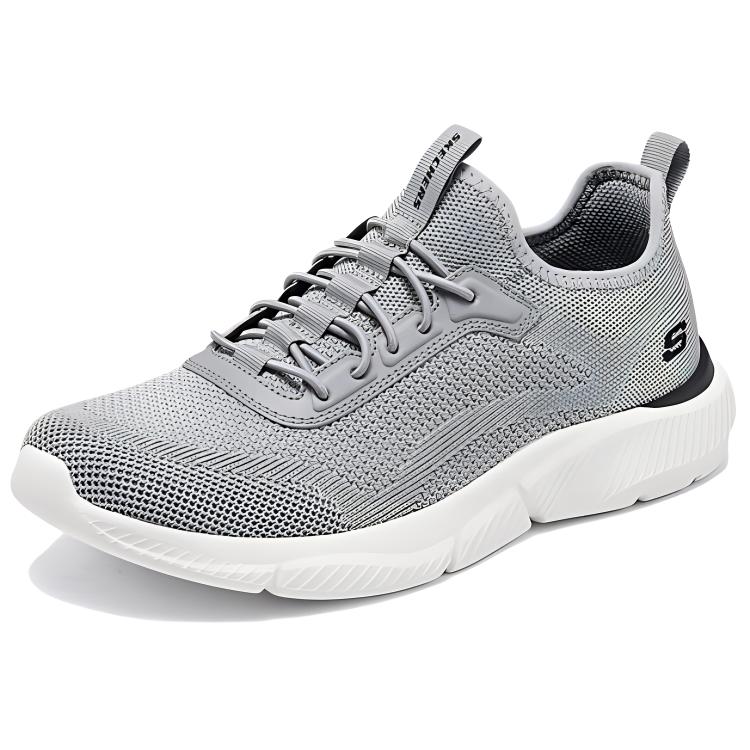 Skechers Ingram Lightweight Comfortable Breathable Low Top Y2K Retro Running Shoes Men Sneakers Gray 210964-GRY