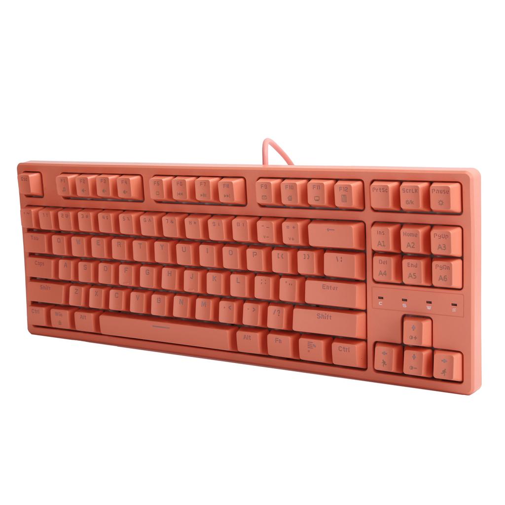 Daidai Computer Keyboard Wired Mechanical Red Shaft 87‑Keys STK130 for Game