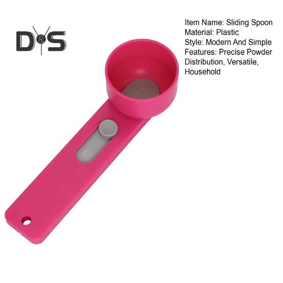 Precyzyjna miarka do proszku z lejkiem przesuwnym Łyżka do odmierzania bez bałaganu do białka, kawy, detergentu Plastikowa bez BPA Narzędzie do kontroli porcji
