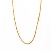 18K Gold-Plated Stainless Steel Cross Necklace for Men - Hip Hop Cuban Twist Chain Jewelry