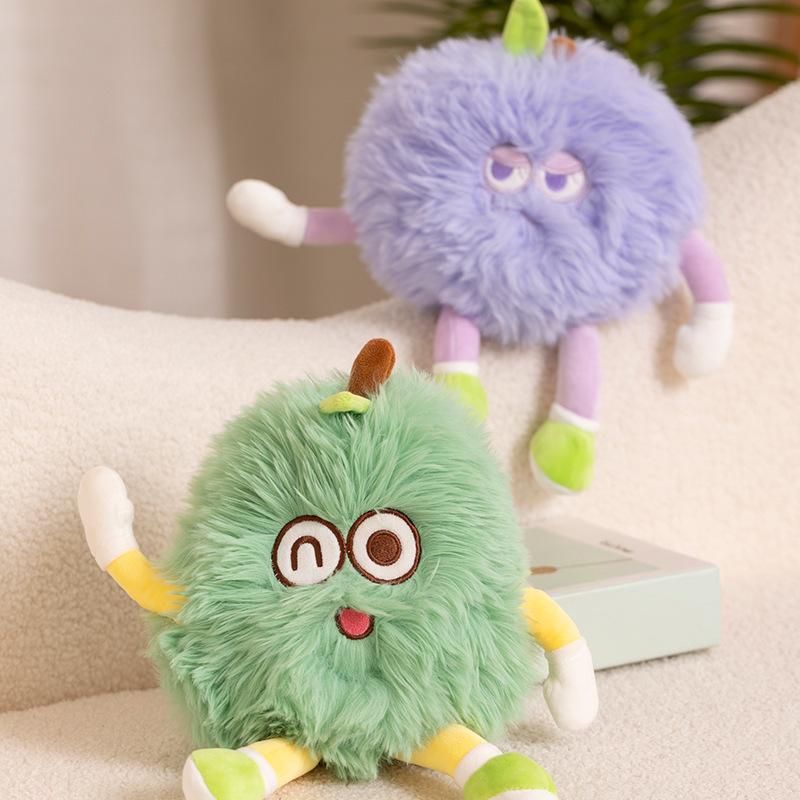 Cartoon Creative Good Luck Fruit Doll Plush Toy Peach Peach Mangosteen Doll Doll Girl Gift