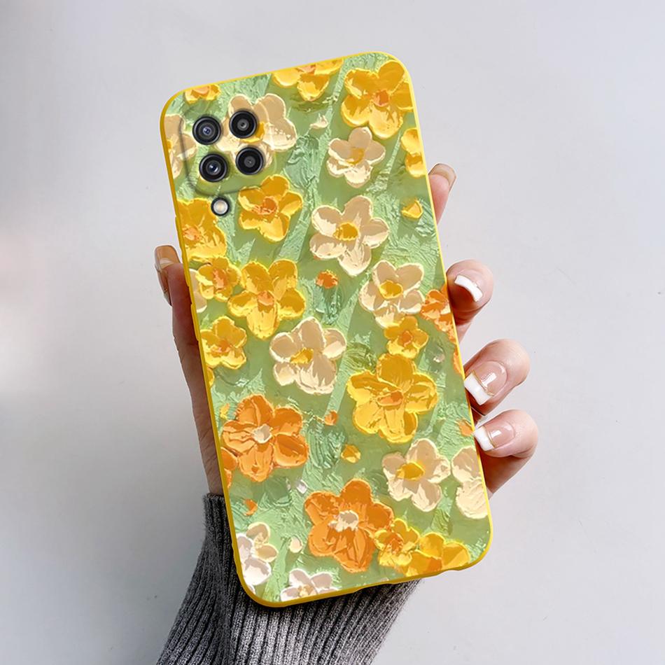 For Samsung M32 Case Cute Astronaut Painted Soft Bumper Funda Silicon Back Cover on Samsung Galaxy M32 M 32 SM-M325F Phone Case