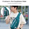 Crossbody Sling Bag Ultralight Waterproof Nylon Chest Shoulder Bag With Earphone Hole Perfect Travel Companion For Men And Women