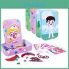 Wooden Magnetic Expression Puzzle For Children Ages 2-3 With Educational Learning Toy