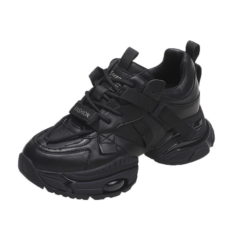 Fashion dad shoes women's 2024 new lace-up small fragrant temperament casual shoes niche comfortable sports shoes tide