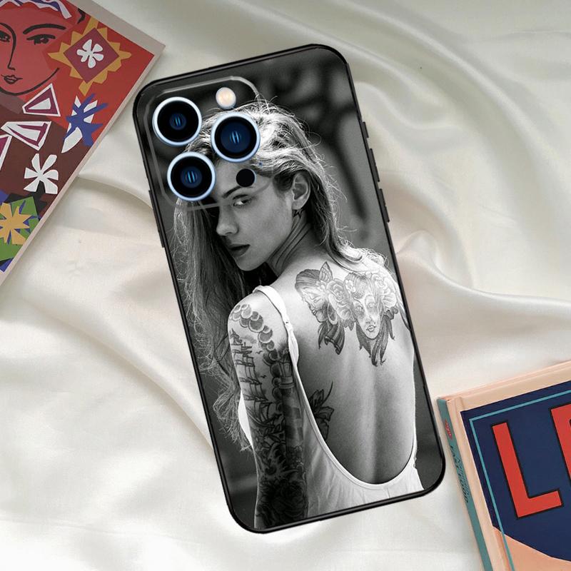 Sexy Tattoo Girl Phone Case For iPhone 16 15 14 13 12 11 17 Pro Max 15 16 Plus 12 Mini 16e 17 Air Funda Cover