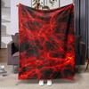 3D Hot Molten Rock Digital-printed Polyester Bedroom Velvet Flannel Cover Blanket Fleece Soft Sofa Cover Blankets for Beds