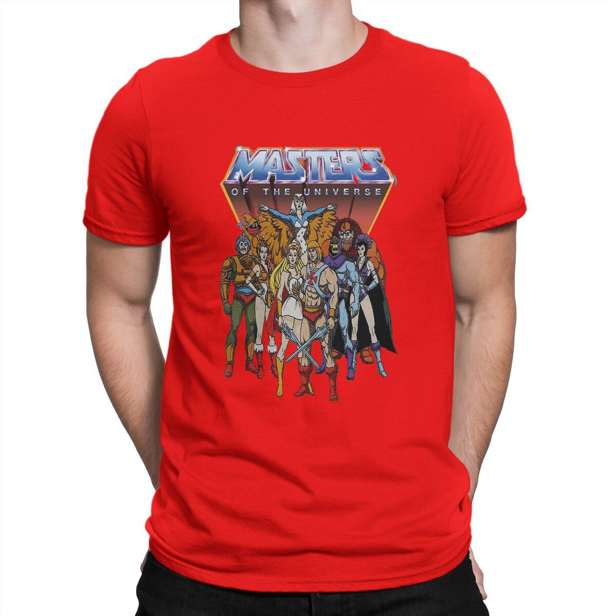 

He-Man Спеціальна футболка Майстри Всесвіту Повсякденна футболка Новітня футболка для чоловіків жінок XL червоний
