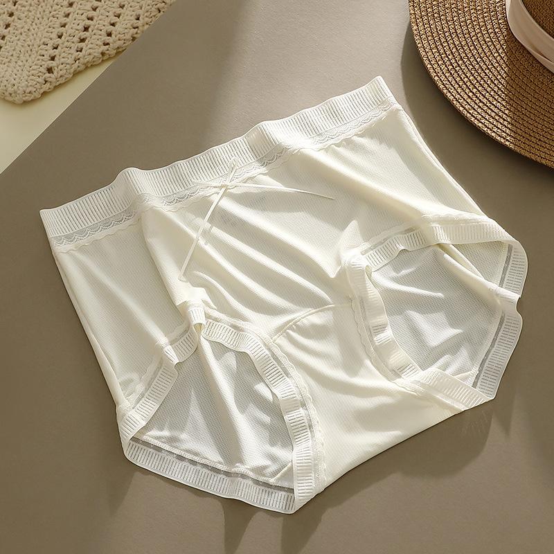 

High Waisted Breathable Bow Tie Pure Desire Triangle Women’s Panties One size слоновая кость