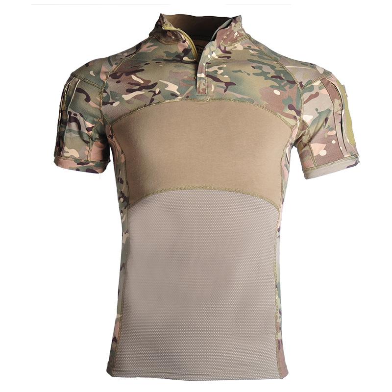 Men's Summer Short Sleeve Half Zip Breathable T Shirt Plus Size Tee