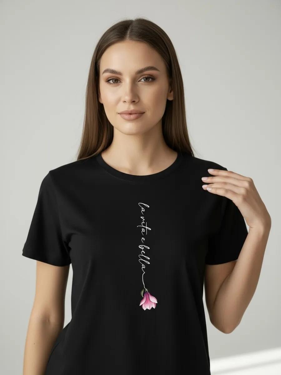 Oversized T-shirt with letter print M