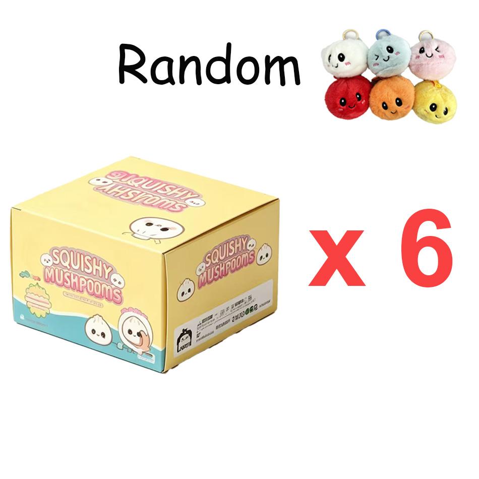 Kids  Childrens New Kawaii Steamed Bun Plush Keychain Stress Relief Squishy Fluffy Pendant Cute Bag Charm for Girls