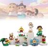 Adorable Crayon Shin-chan Classic Scene Figurine Set With 9 Unique Characters For Desk Display
