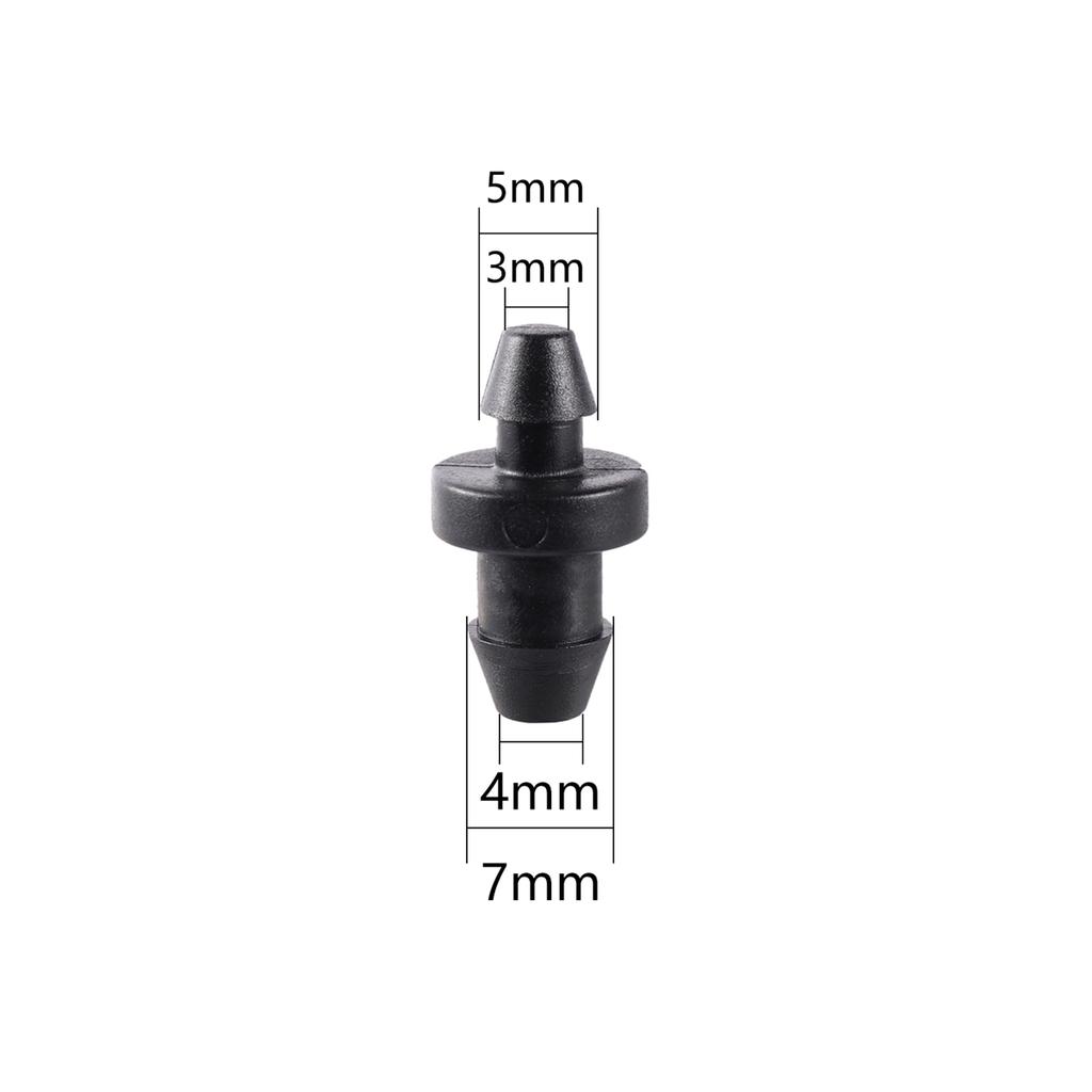 1/4 Inch to 1/8 Inch Hose End Plug Agriculture Irrigation Water hose connector Water Seal Closure Connector 100 Pcs