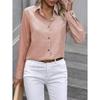 New Women'S Clothing Retro Casual Sexy Daily Fashion Temperament Commuting Business Shirt Long Sleeved Hoodie Top