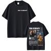 Rapper 50 Cent Tour 2025 Album Graphic T Shirts Unisexs Clothing Hip Hop Rock Short Sleeve Tshirt Fashion Oversized Cotton T Shirt
