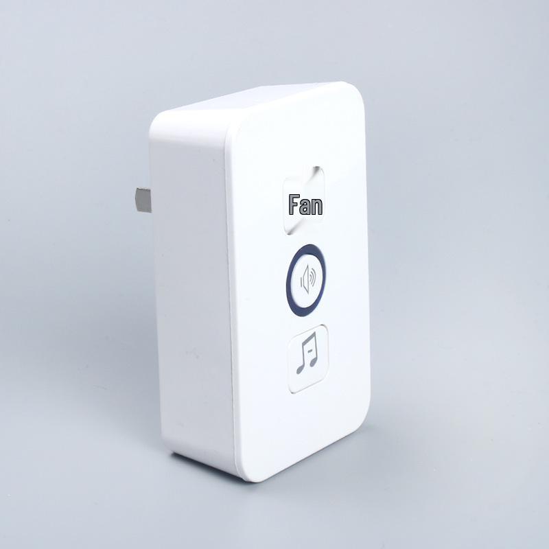 Smart Wireless Doorbell with LED Flash, Power-Off Memory, One-to-Two/One-to-One Functionality, Ideal for the Elderly.