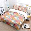 Cute Cartoon Animal Face Background Bedding Set For Kids Luxury Gift 3Pc Digital Print Comforter Set Soft Comfortable Breathable