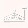 10pcs Wave Design Plastic Clothes Hanger, Scarf and Accessory Organizer for Bedroom, Laundry,Closet Organization, Clothes Rack